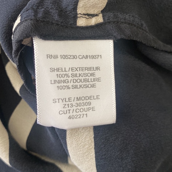 ❌SOLD❌ Joie dress shirt size Medium color black with white stripes - Picture 8 of 8